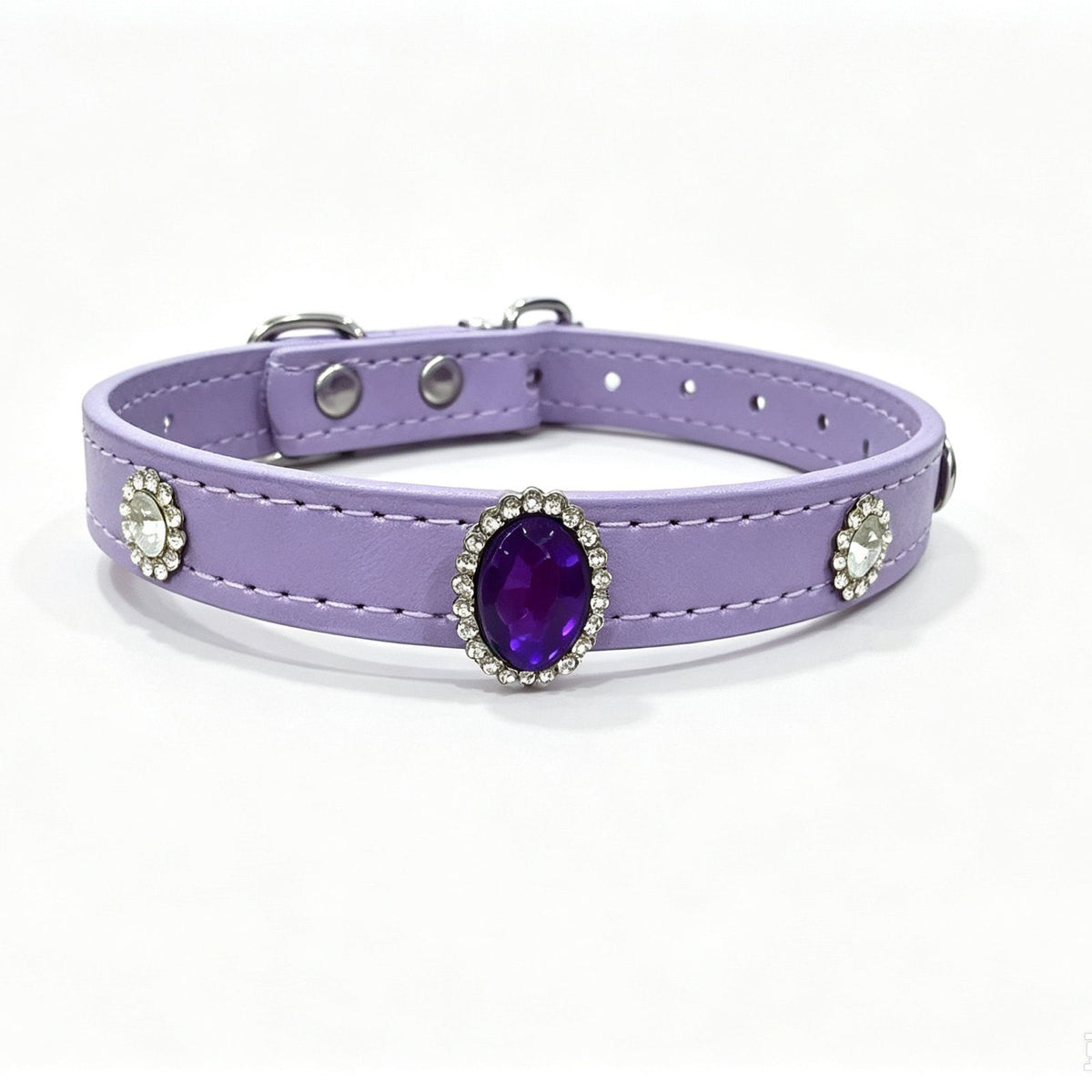 Halsband für Haustiere mit Strasssteinen | LuxeStyle