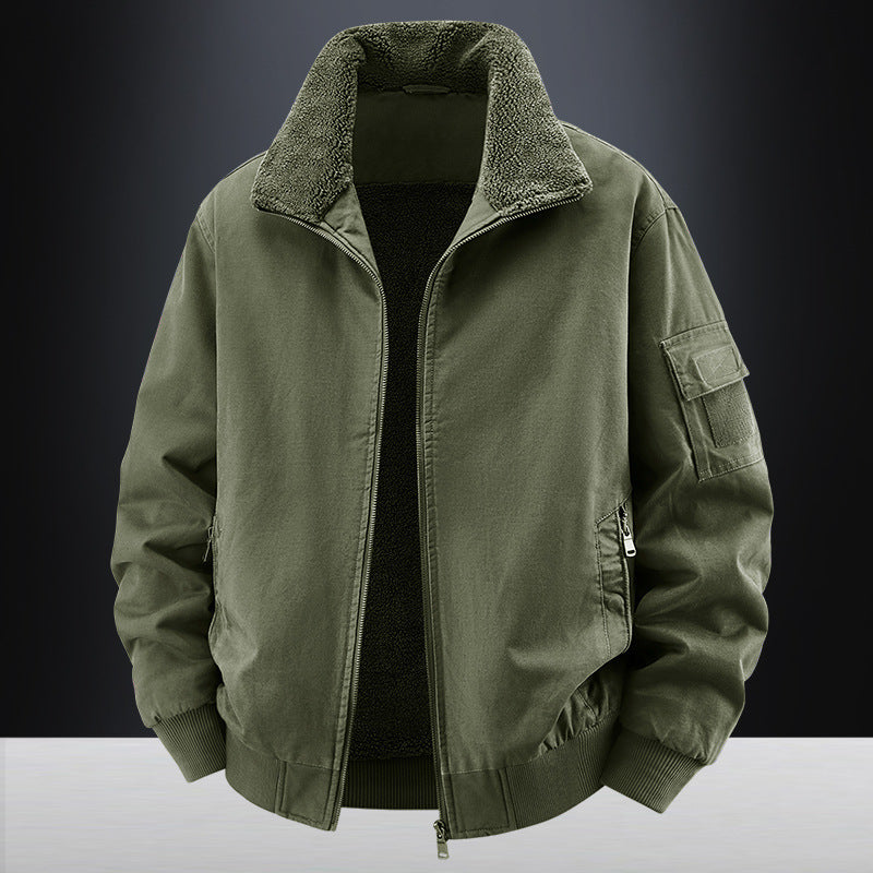 Herren-Bequeme Fleece-Futter Jacke
