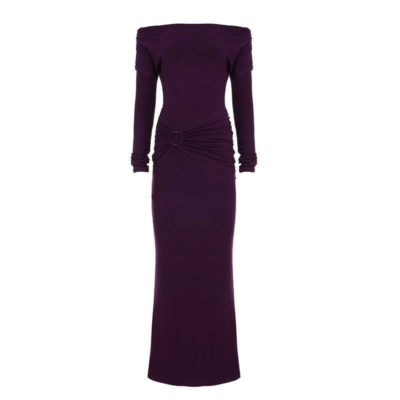Lila Bodycon-Kleid mit hohem Taillenschnitt – Bild 8 | LuxeStyle