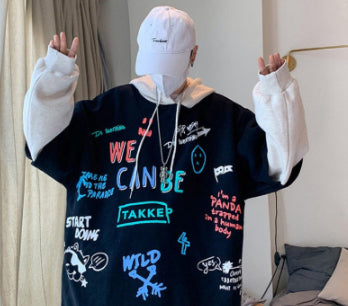 Kapuzen-Sweatshirt im Lagenlook für Herren