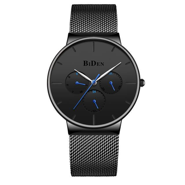 Herren Kalender Uhr mit Mesh-Armband – Bild 2 | LuxeStyle