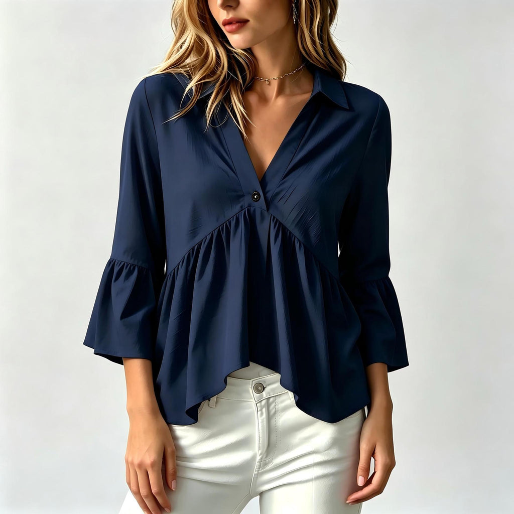 Bluse mit Ruffles