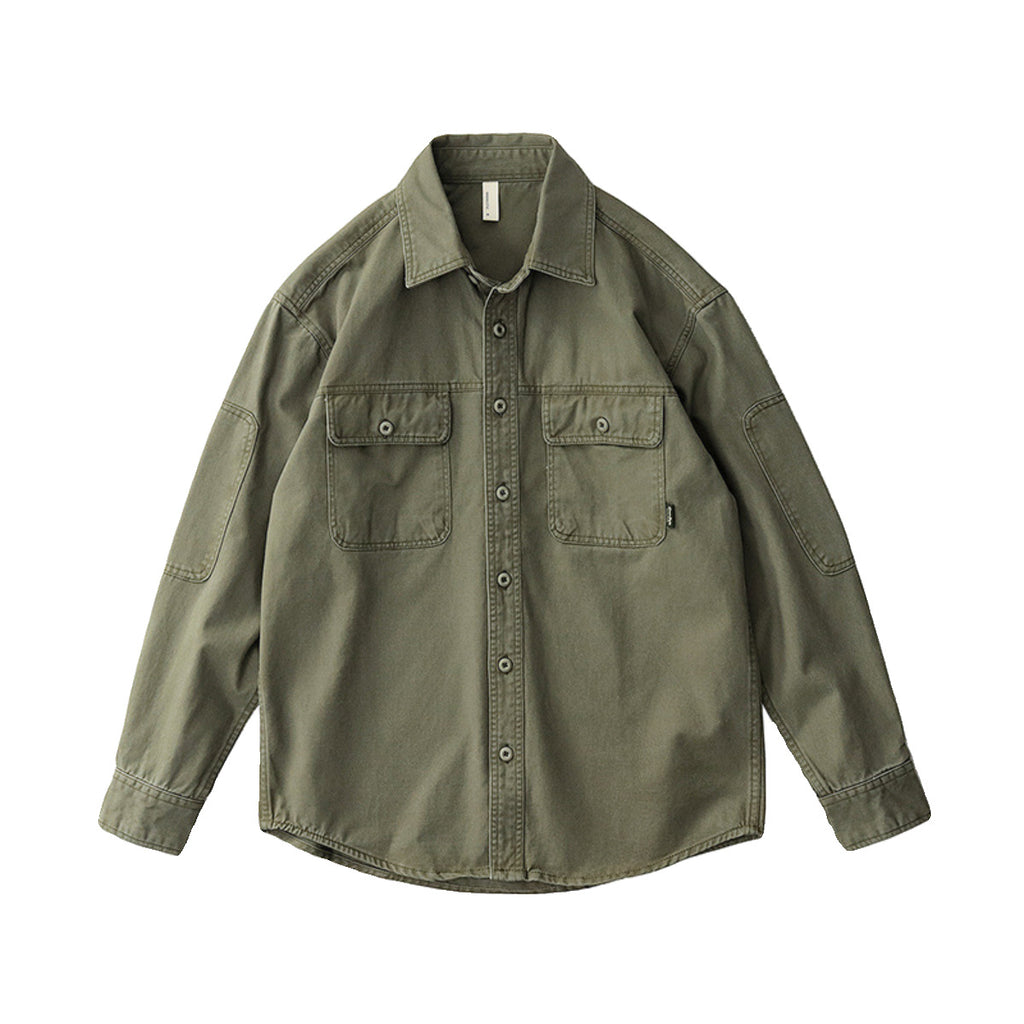 Retro Workwear Langarmhemd für Herren – Bild 8 | LuxeStyle