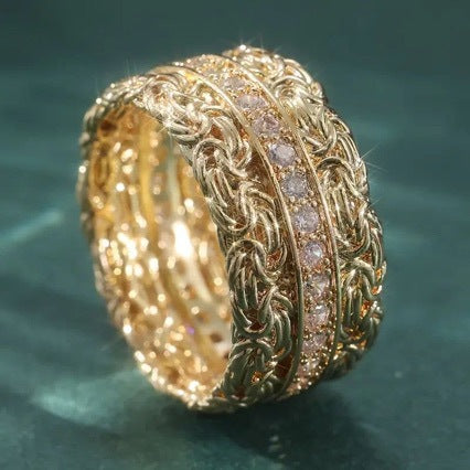 Doppelstrang-Ring vergoldet – Bild 3 | LuxeStyle