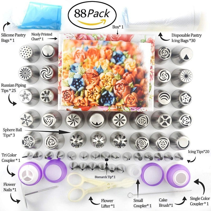 Spritztüllen-Set aus Edelstahl – Bild 4 | LuxeStyle