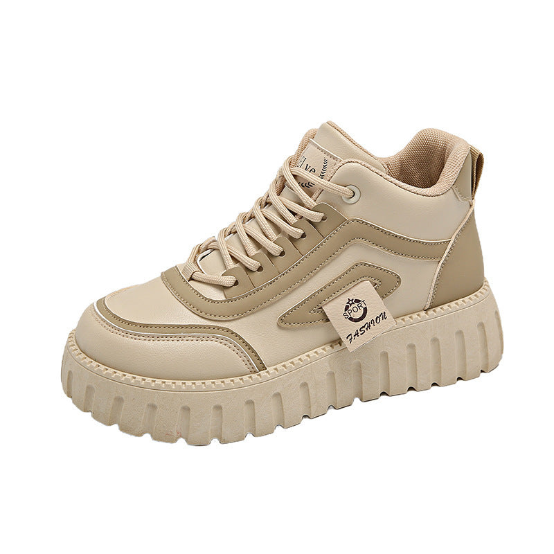 Atmungsaktive High-Top Sneaker mit Chunky-Sohle