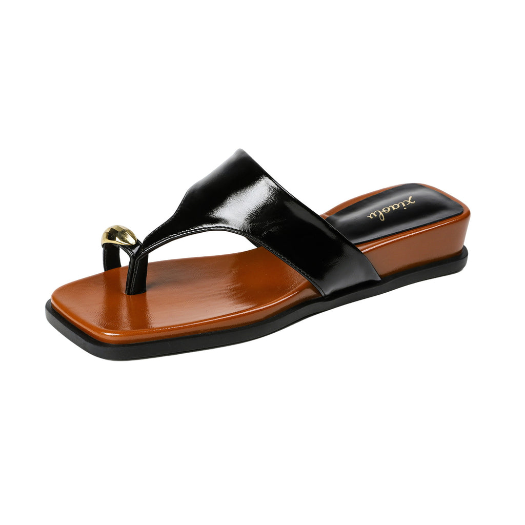 Damen-Sandalen mit Wedge-Absatz, offener Zeh, Höhe erhöhend, bequem, s