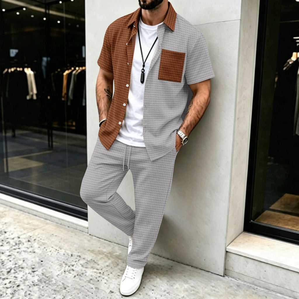 Herren-Set «Resort» · Kurzarm-Hemd + Hose
