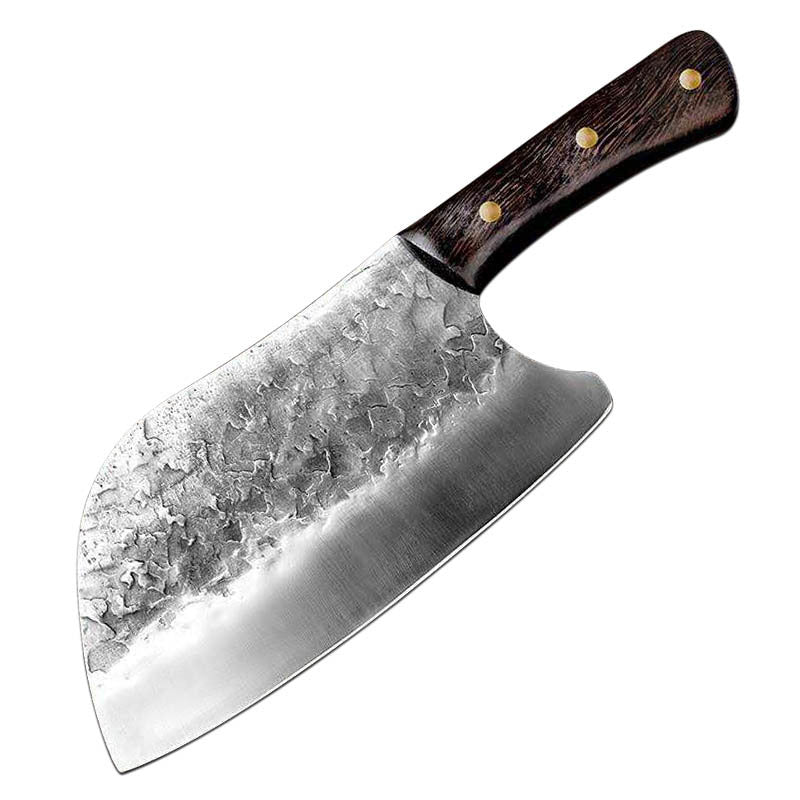 Handgeschmiedetes Küchenmesser mit Holzgriff