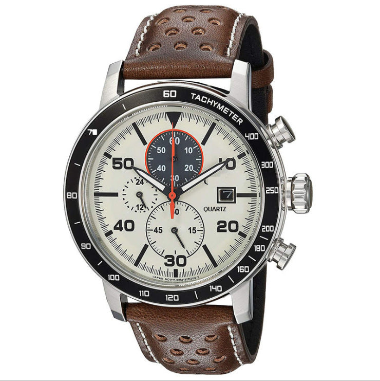 Quarz-Herrenuhr mit Kalender und Leuchtzeigern – Bild 5 | LuxeStyle