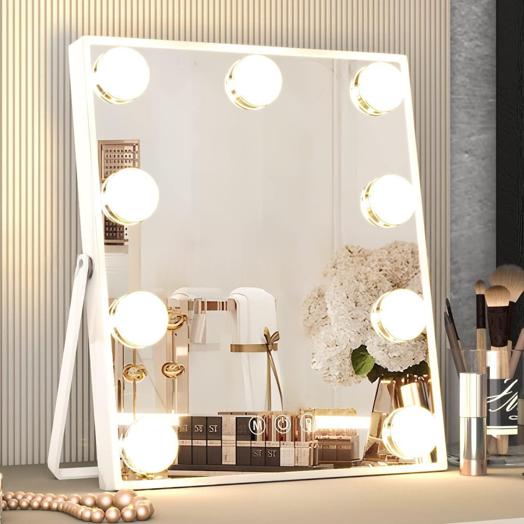 LED Schminkspiegel mit 9 Lichtern – Bild 4 | LuxeStyle