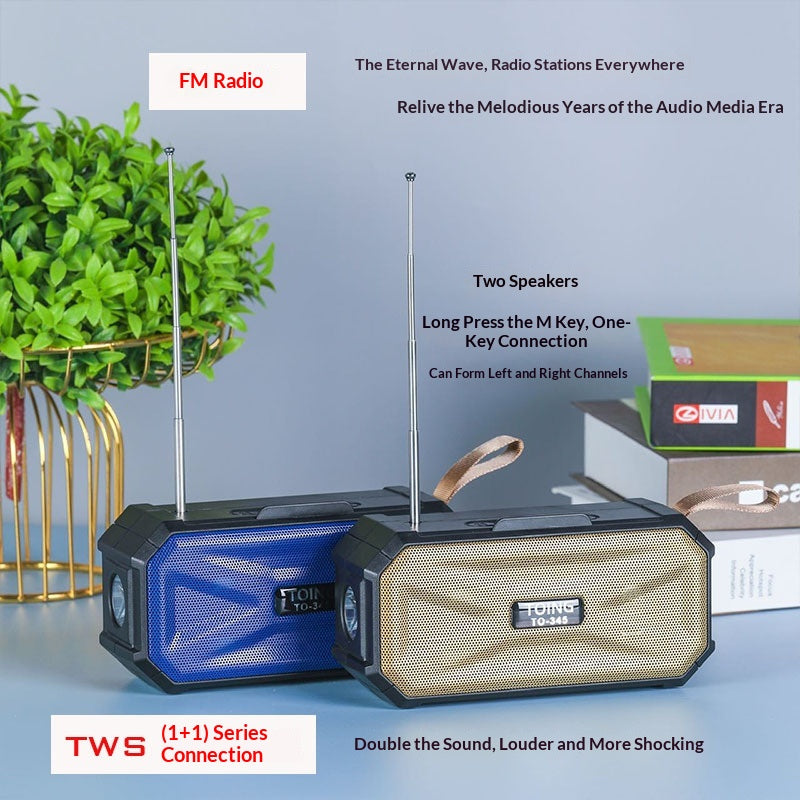 Solar-Taschenlampe mit Bluetooth-Lautsprecher