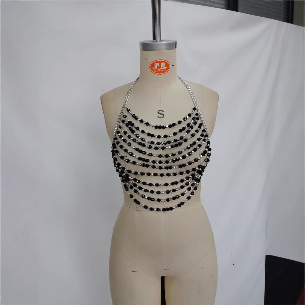 Perlen-BH-Kette im Resort-Stil