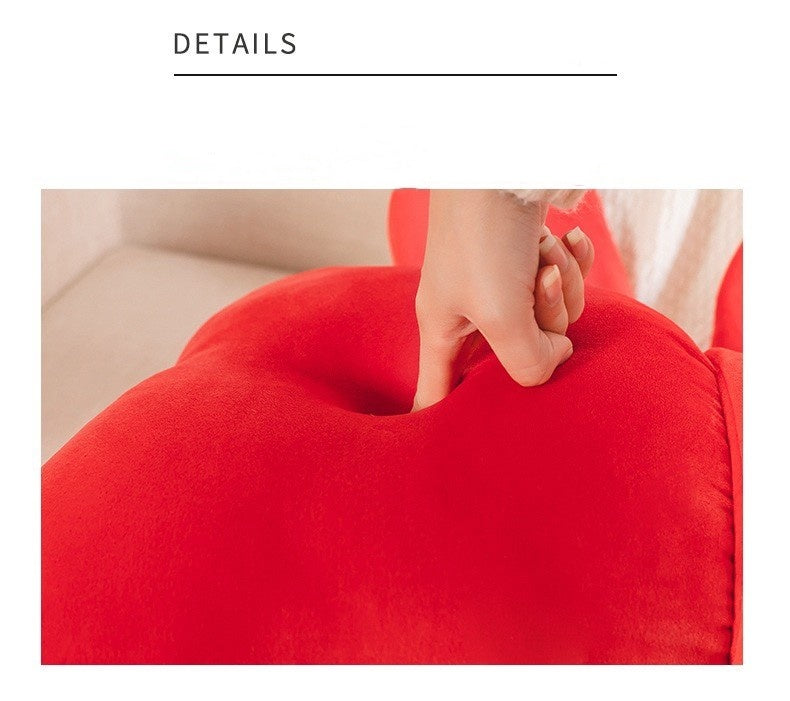Kissen mit roter oder dunkelgrüner Schleife – Bild 1 | LuxeStyle