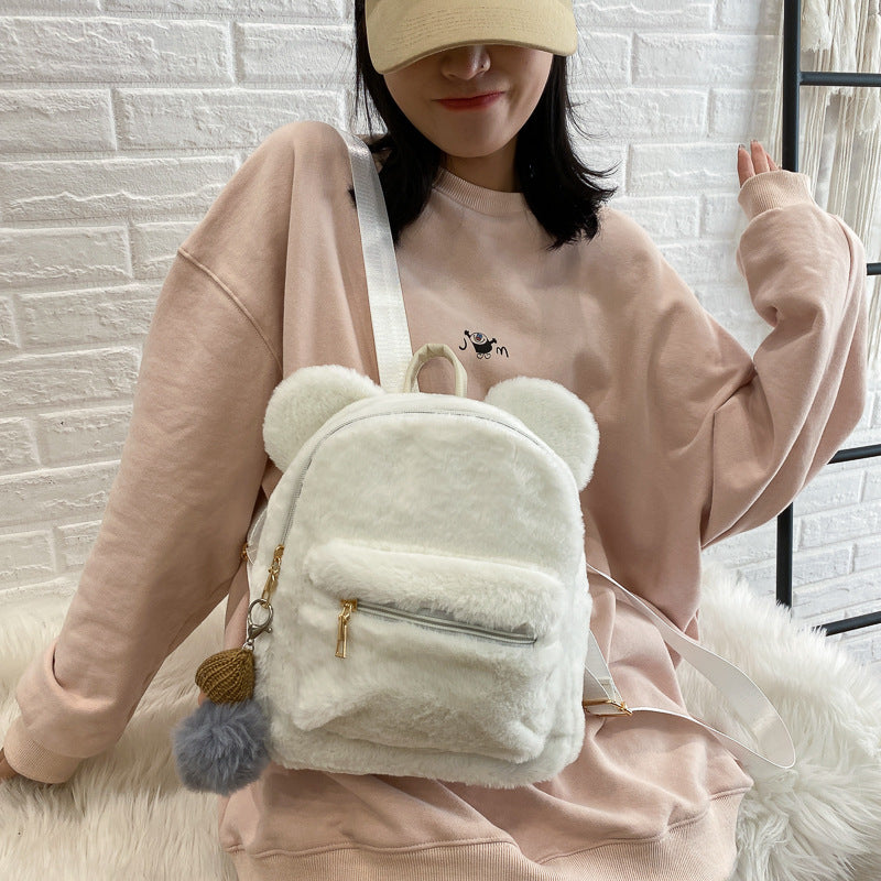 Plüsch-Rucksack mit Hasenohren für Kinder