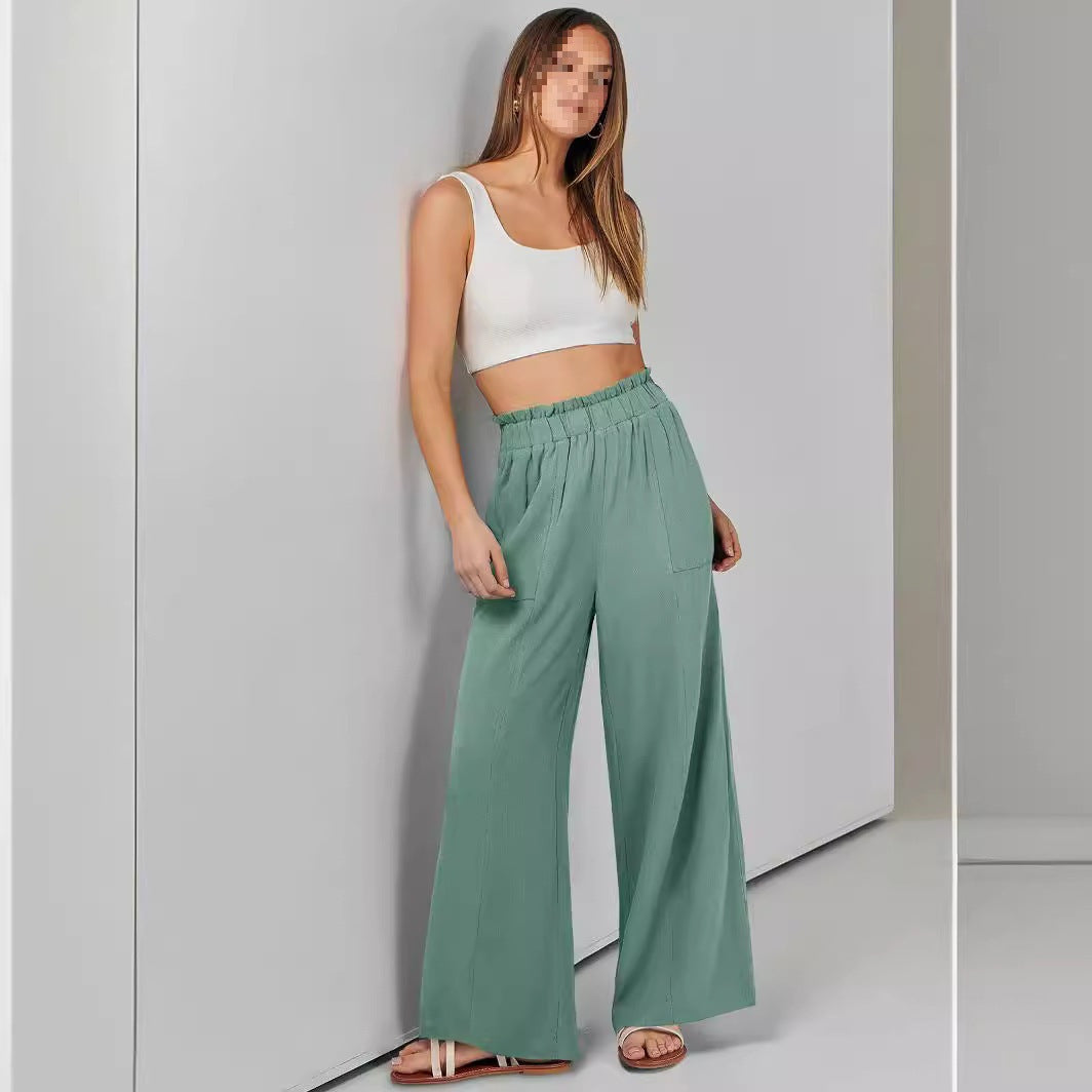 High-Waist-Hose «Lina» · Wide-Leg & fliessend (Damen, S–2XL)