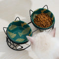 Keramik-Doppelnapf für Katzen mit Neigung – Bild 1 | LuxeStyle