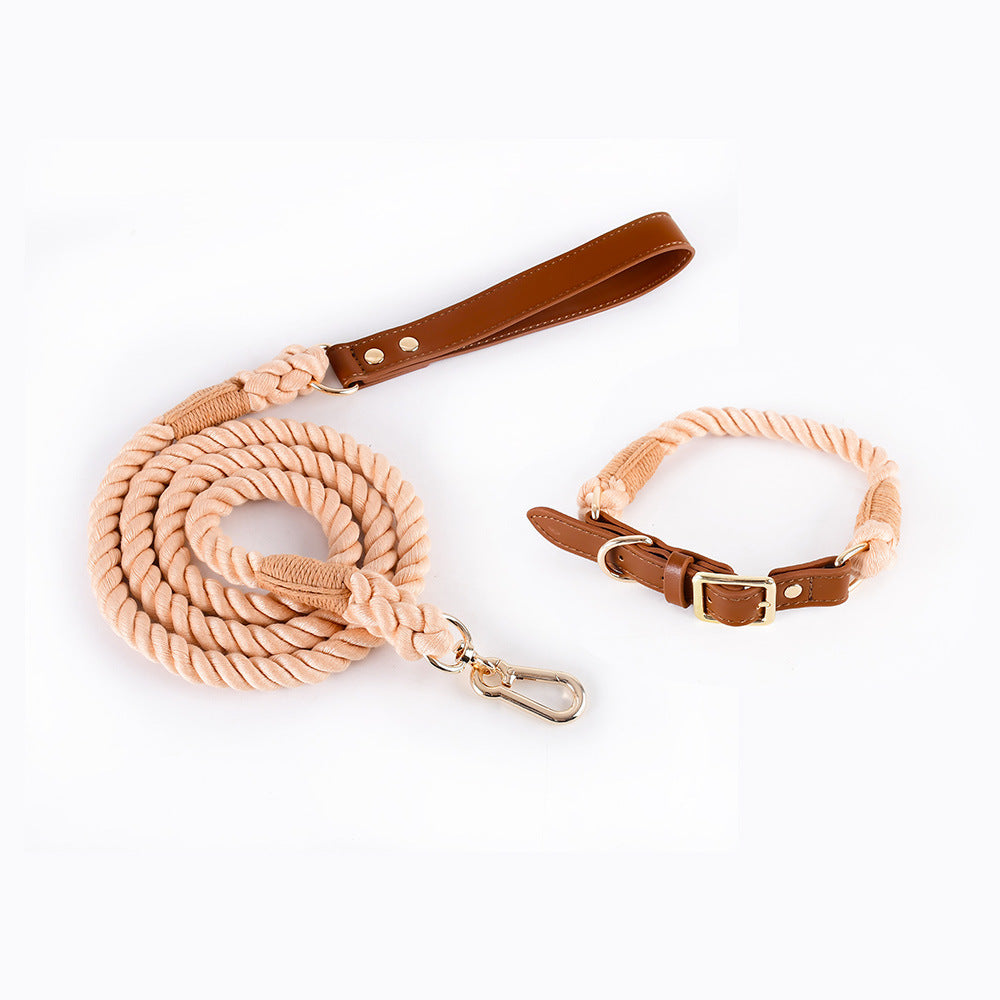 Halsband-Set mit Baumwollseil und Leder – Bild 17 | LuxeStyle