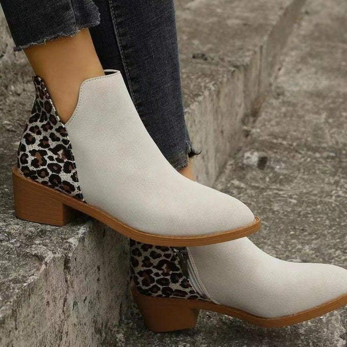 Niedrige Stiefeletten mit Seitenreissverschluss