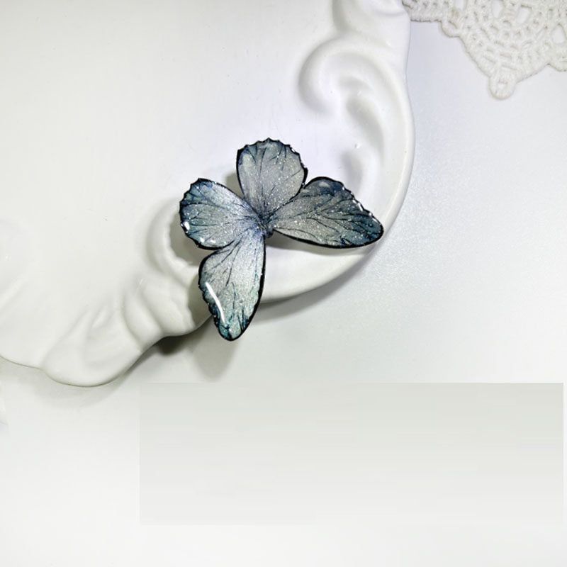 Retro Eisgrau-blau Schmetterling Haarclip – Bild 6 | LuxeStyle