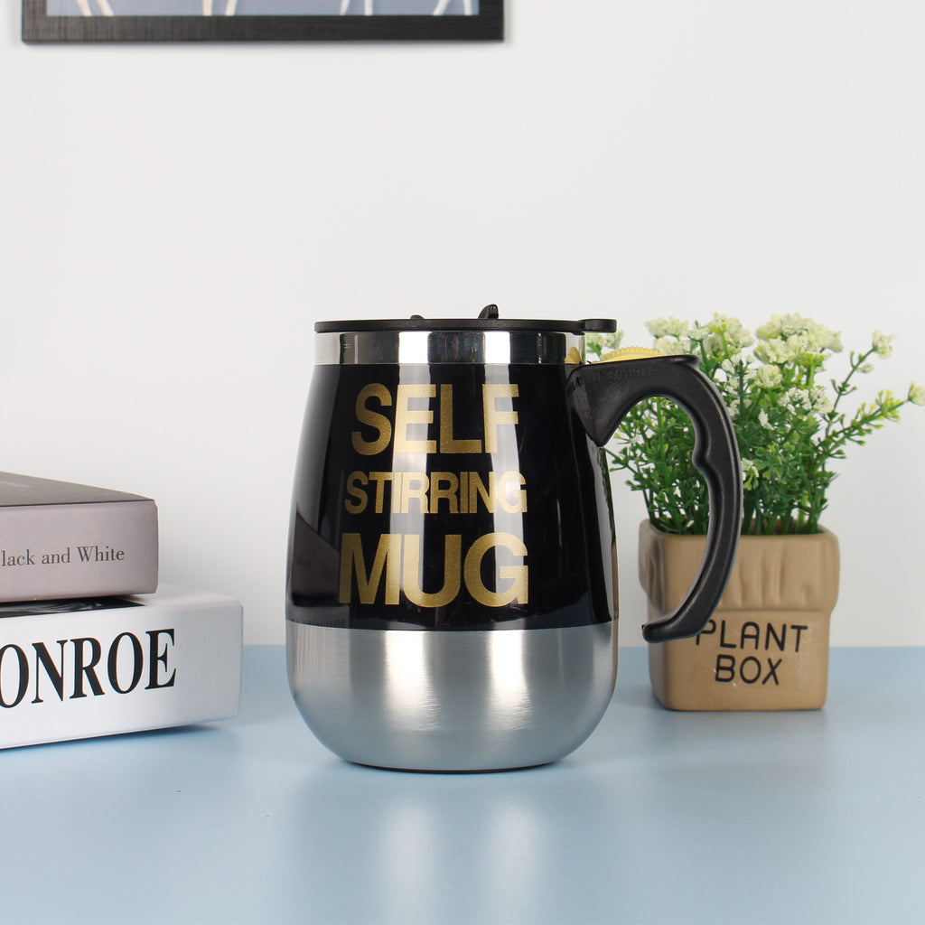 Selbstrührende Kaffeetasse aus Edelstahl – Bild 5 | LuxeStyle