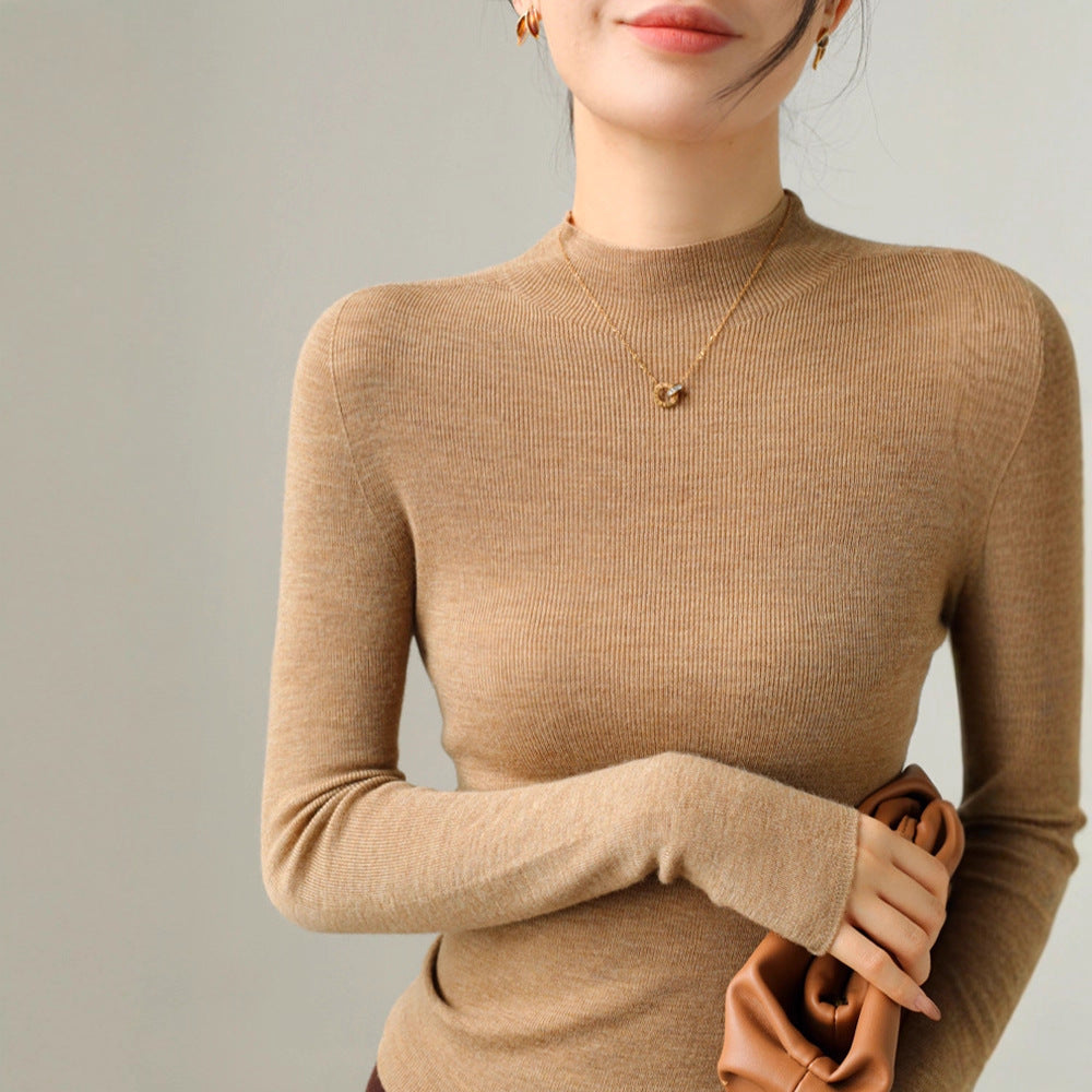 Premium Merino Wolle Rundhalspullover