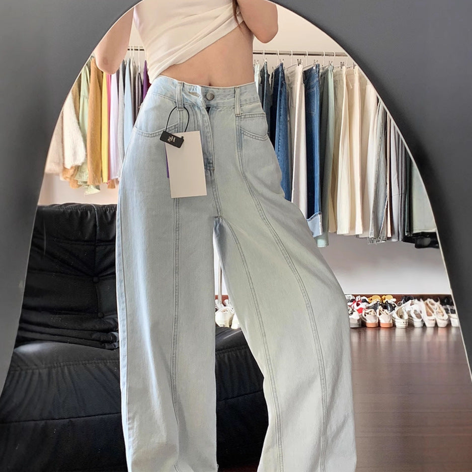 Patchwork Bootcut Jeans
