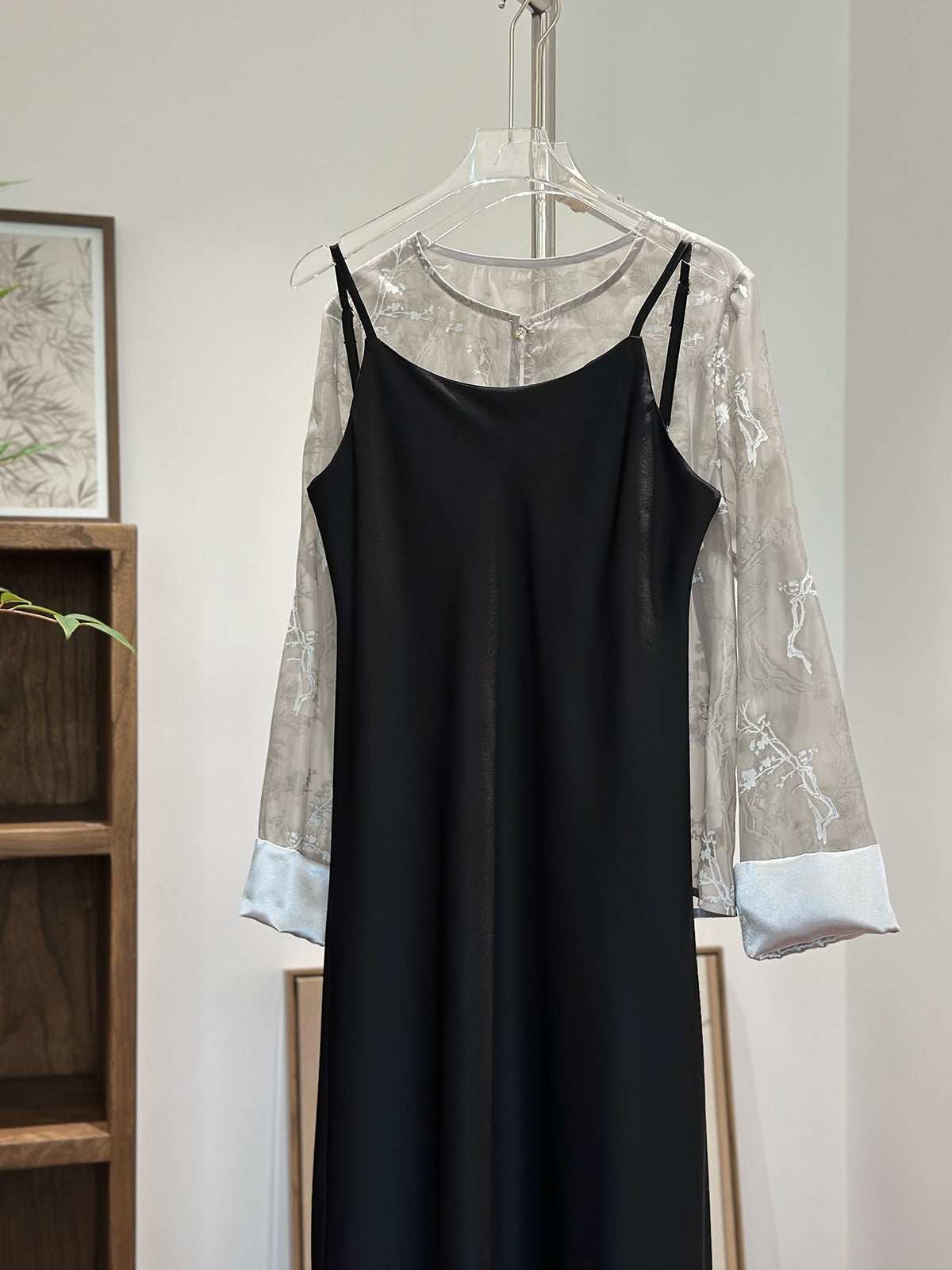 Elegantes Slip Dress im New Chinese-Stil