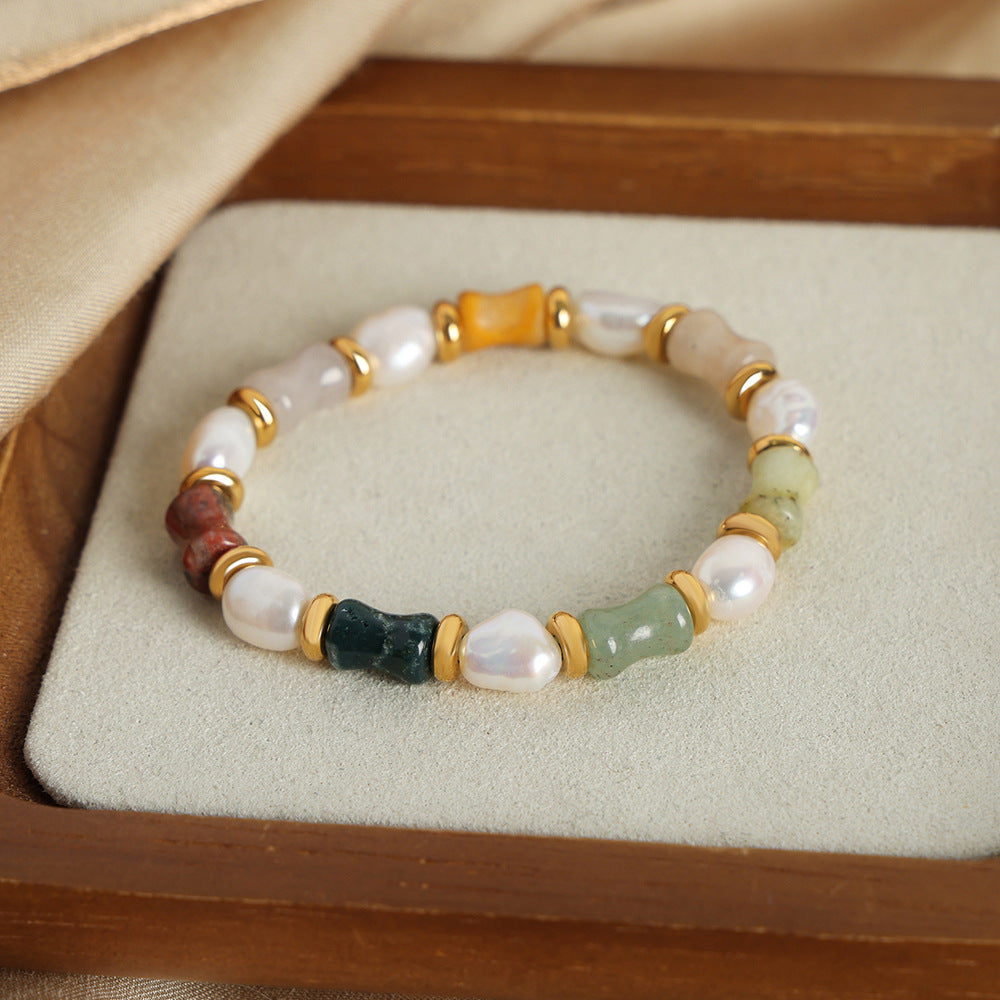 Retro Luxe Süsswasserperlen-Armband – Bild 2 | LuxeStyle
