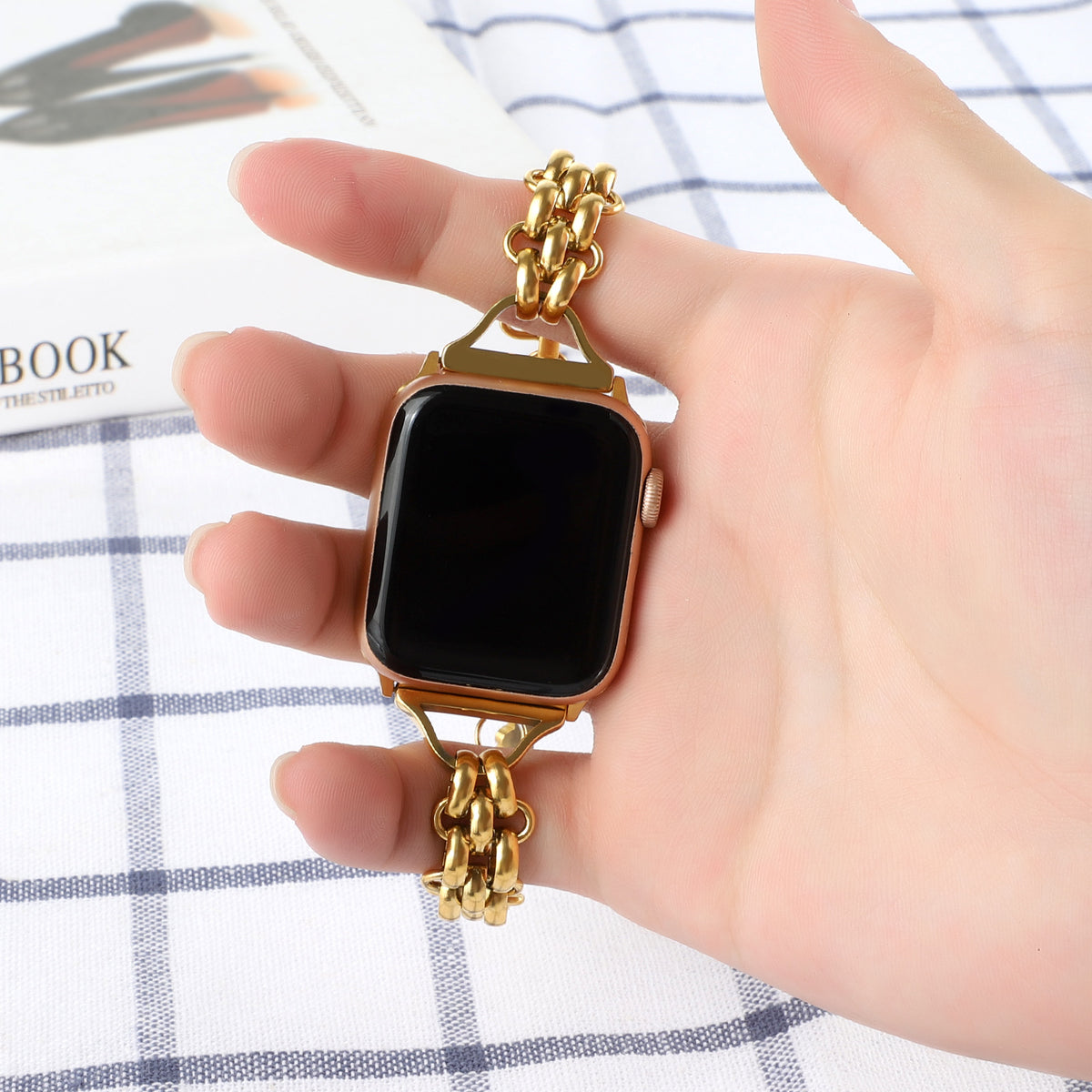 Stahlarmband Doppelreihe für Apple Uhr – Bild 7 | LuxeStyle