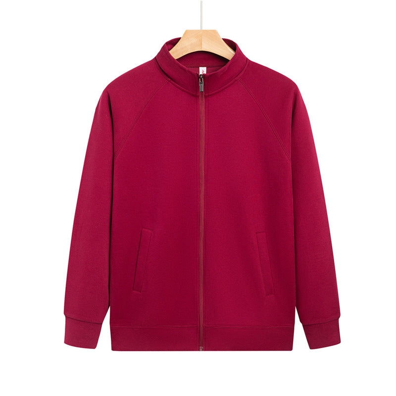 Chenille-Baumwolljacke mit Reissverschluss