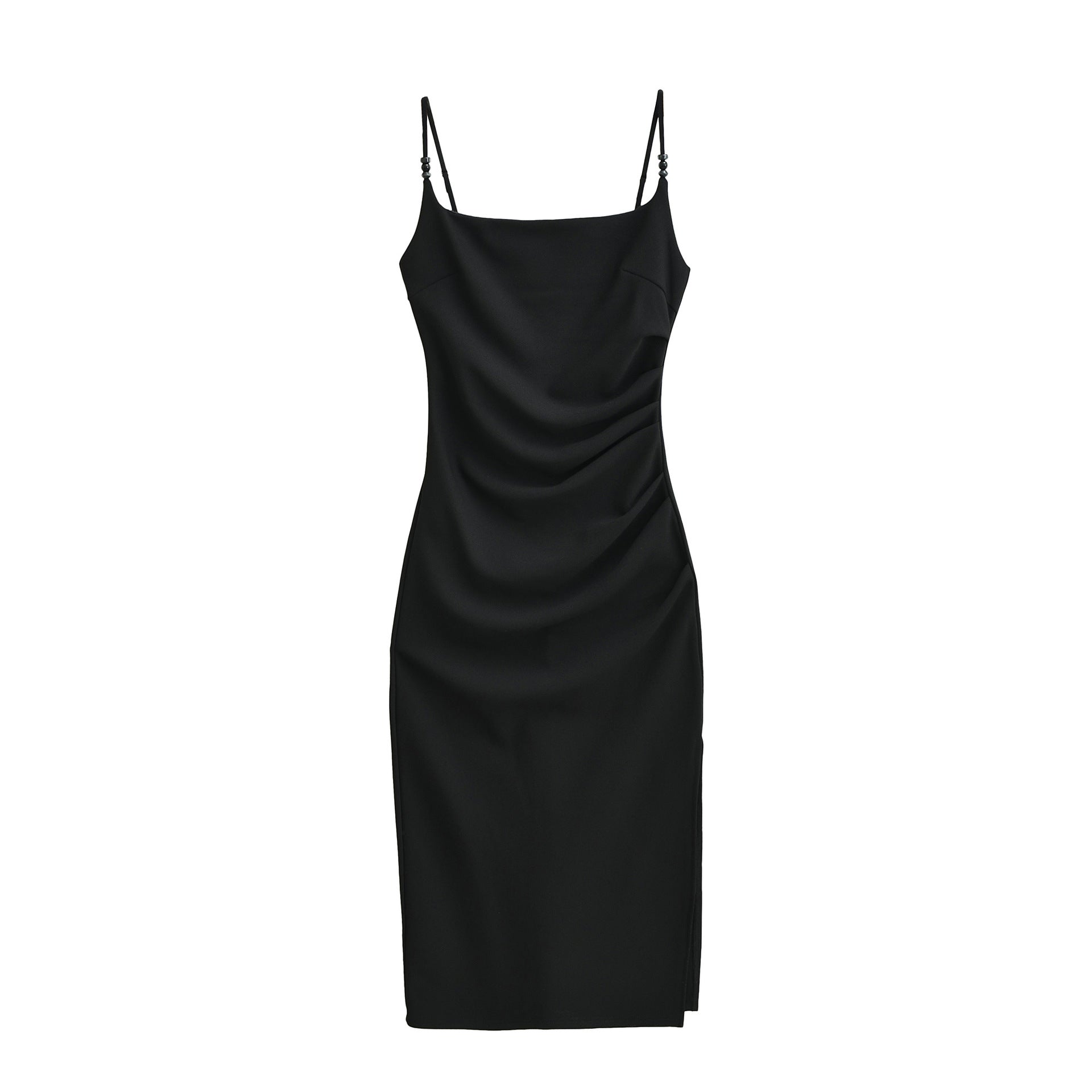 Pleated Midi-Kleid
