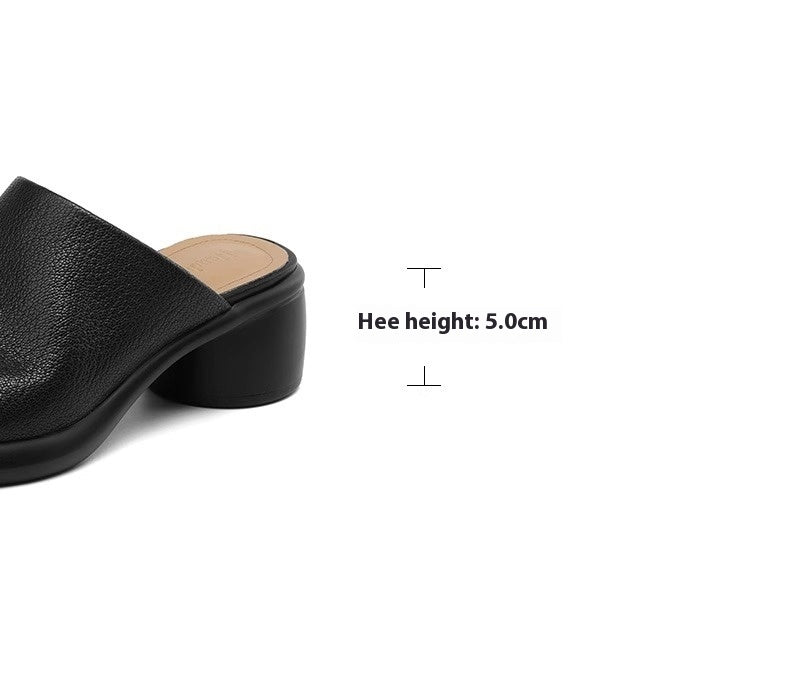 Leder-Plateau-Pantoletten mit hohem Absatz – Bild 13 | LuxeStyle