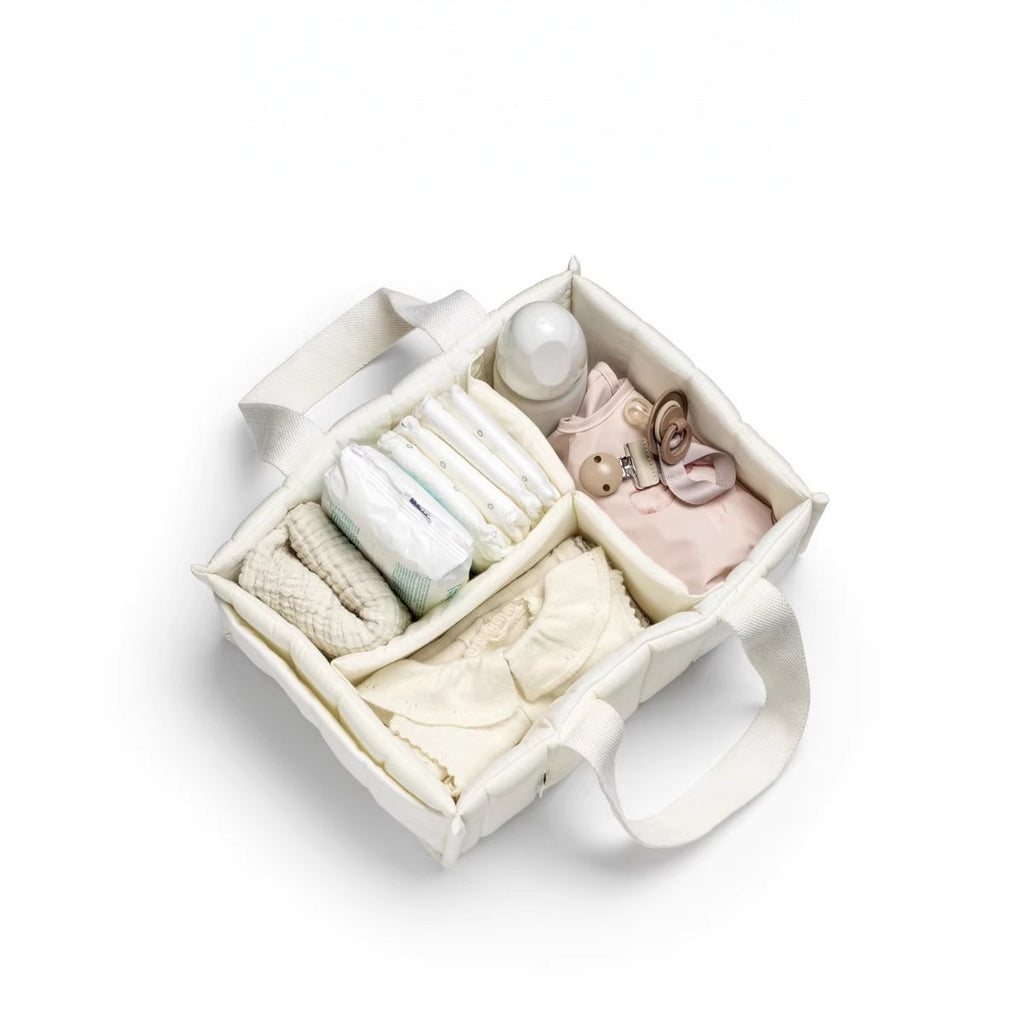 Beigener Aufbewahrungskorb für Babybett – Bild 2 | LuxeStyle
