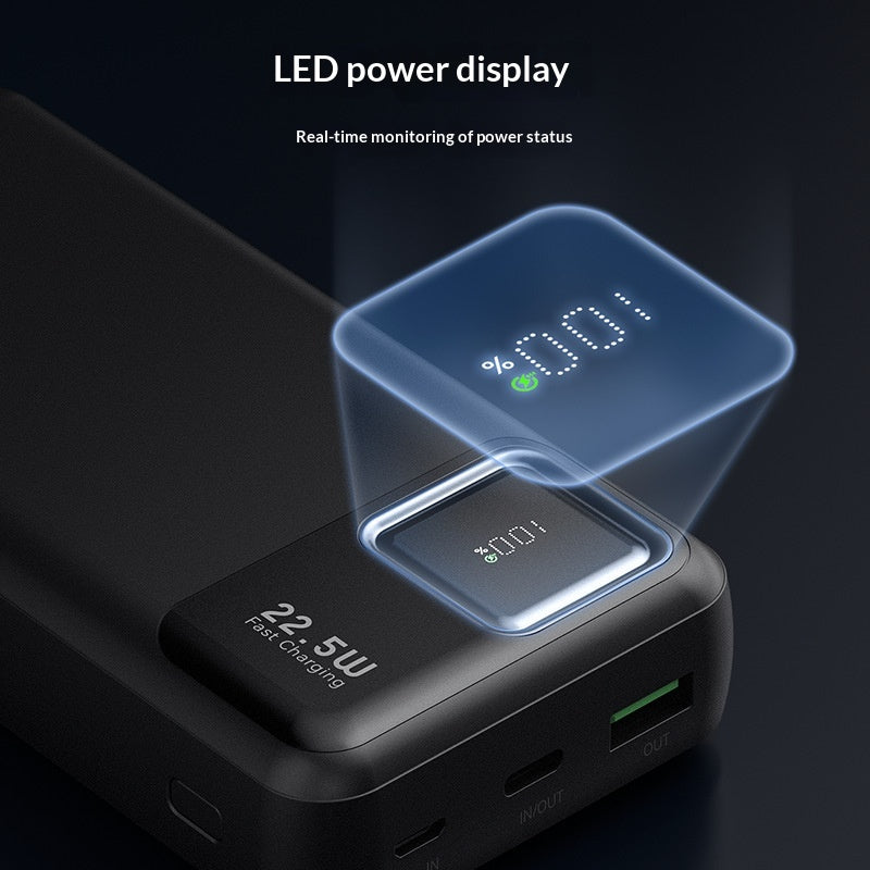Mini Powerbank mit Digitalanzeige, 20000 mAh