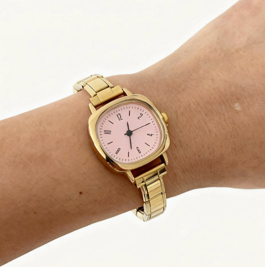 Damen-Quarzuhr mit abnehmbarem Edelstahl-Armband