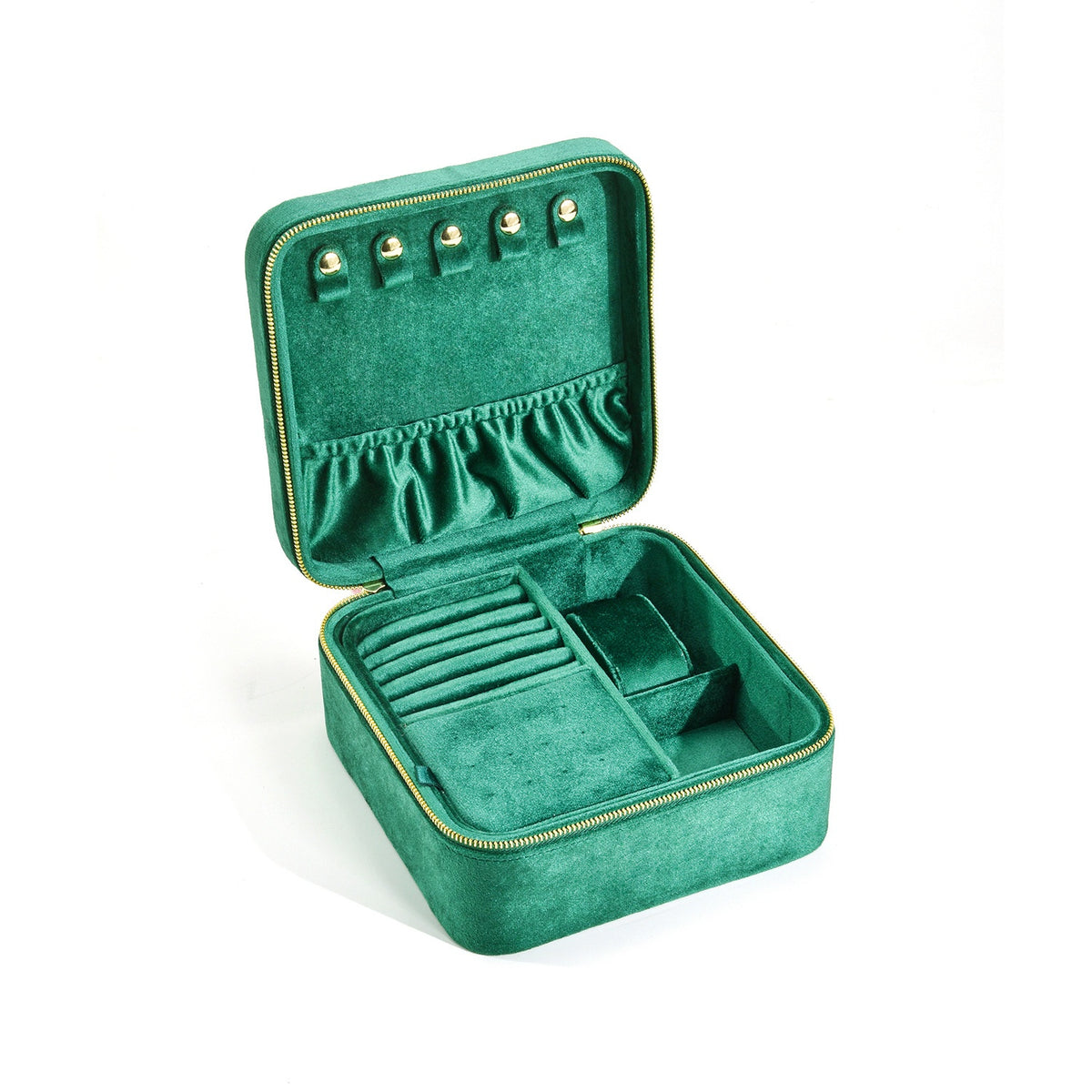 Grosser, multifunktionaler Schmuck-Organizer aus Samt – Bild 11 | LuxeStyle
