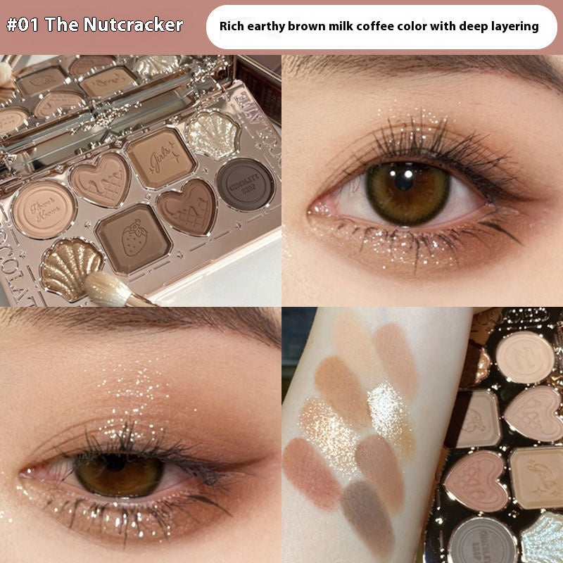 Braune Augen-Schatten-Palette