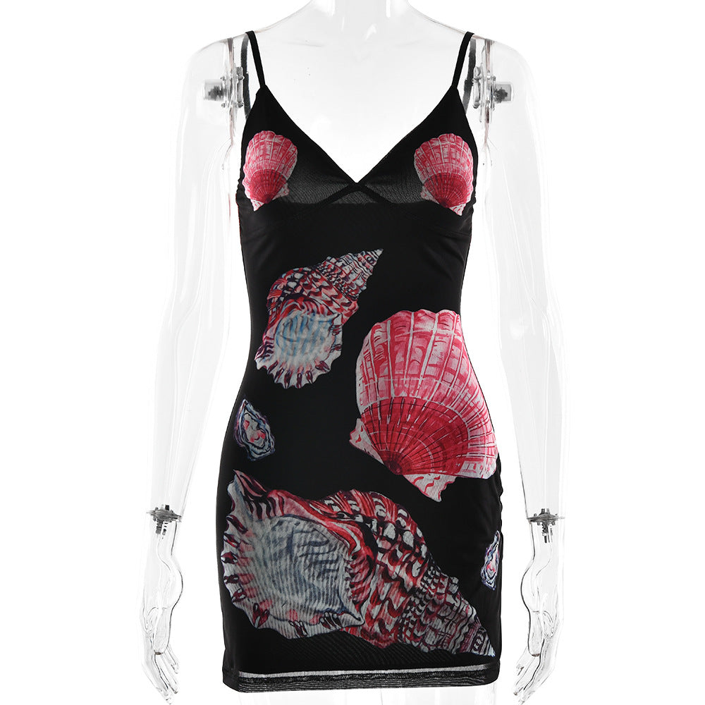 Figurbetontes Strandkleid mit V-Ausschnitt – Bild 1 | LuxeStyle
