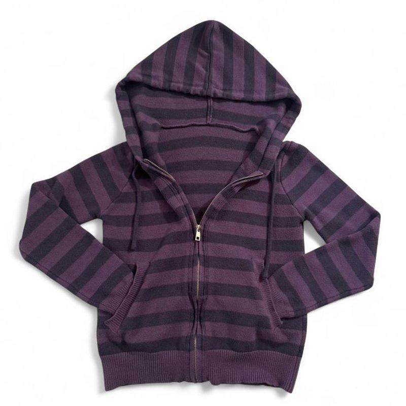 Gestreiftes Kapuzen-Sweatshirt