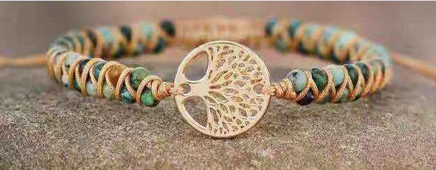 Armband mit Lebensbaum und Naturstein – Bild 4 | LuxeStyle