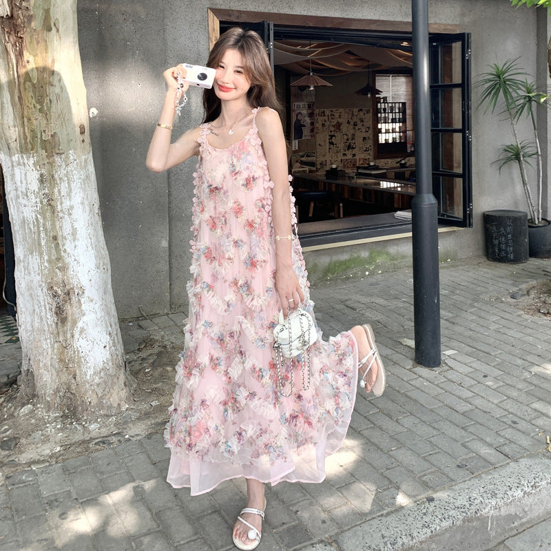 Blumenkleid mit Volants