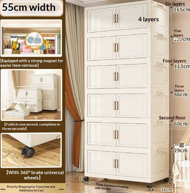 Mehrschichtiger Aufbewahrungs-Schrank