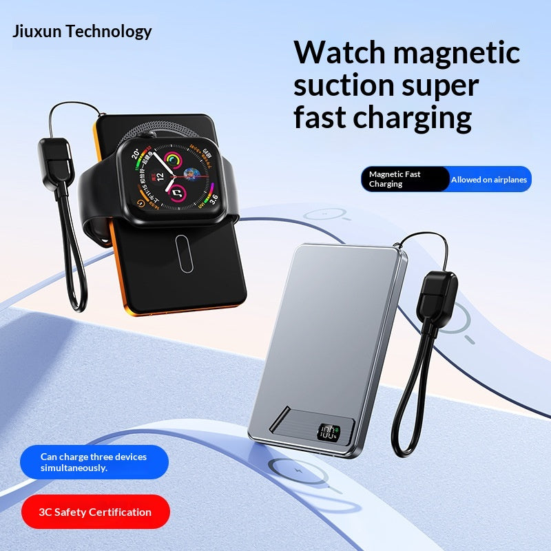 Magnetische Wireless Powerbank aus Aluminium