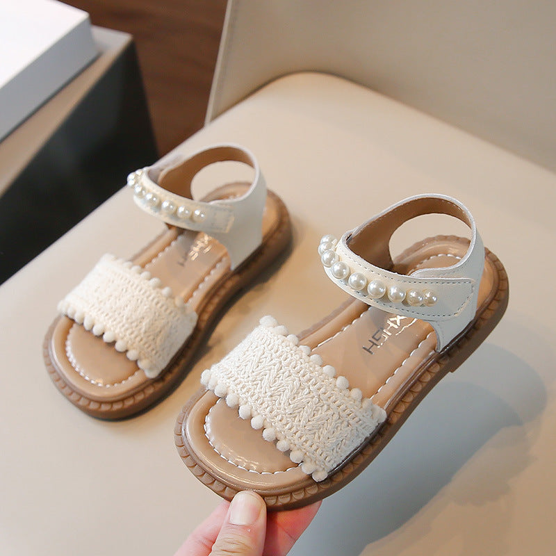 Mädchen Sandalen mit Perlen – Bild 4 | LuxeStyle