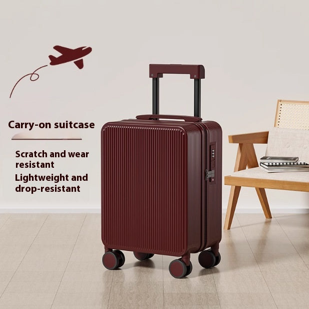 Unisex Trolley Koffer mit Reissverschluss