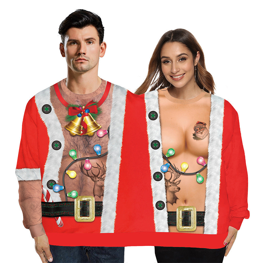 Weihnachts-Hoodie mit 3D-Digitaldruck – Bild 14 | LuxeStyle