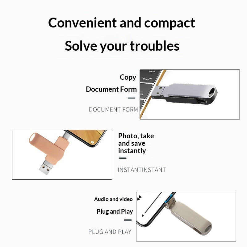 4-in-1 USB Stick für Smartphone & Computer