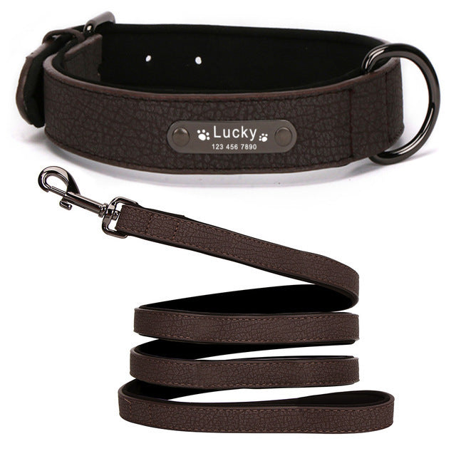Weiches Hundehalsband aus PU