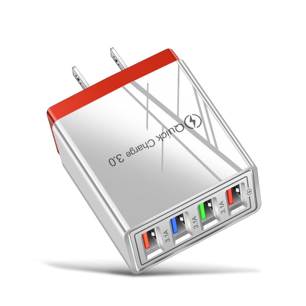 USB-Ladegerät mit 4 Ports und Quick Charge 3.0